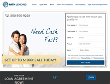 Tablet Screenshot of pathlending.com